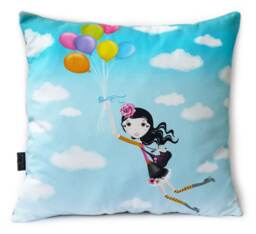 Illustration Printed On A Decorative Cushion For Girl's Bedroom - thumbnail 1