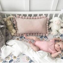 Floral Fitted Crib Sheet Vintage Rose Blush Baby Bedding - thumbnail 2