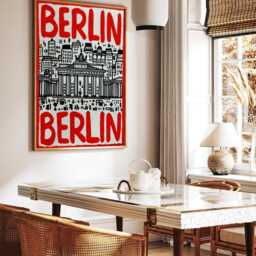 Berlin Pop Art Poster, Brandenburg Gate Print - thumbnail 4