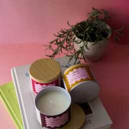 Aromatherapy Candle Coconut Wax, Essential Oils, Bamboo Lid - thumbnail 3