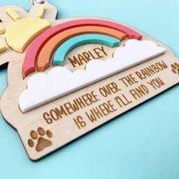 Rainbow Bridge Pet Memorial Gift, Dog Cat Loss Rabbit Horse Sympathy - thumbnail 3