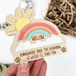 Rainbow Bridge Pet Memorial Gift, Dog Cat Loss Rabbit Horse Sympathy - thumbnail 2