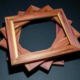 Ceder Picture Frame With Optional Acrylic Glass, Backing, & Wall Mounting Kit - thumbnail 3