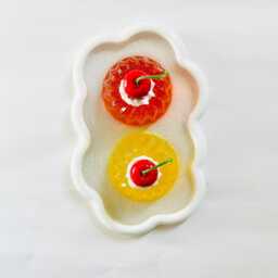 Mini Jelly Cake Wall Hanging/Dopamine Decor/ Maximalist Fake Food/ Food Pop Art/ Sculpture/ Funky Decor/Kitchen - thumbnail 2