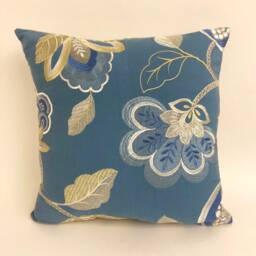 Jane Churchill - Paradise Garden Blue Cushion Cover Pillow Throw 16 - thumbnail 3