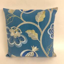 Jane Churchill - Paradise Garden Blue Cushion Cover Pillow Throw 16 - thumbnail 2