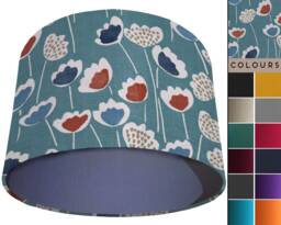 UK Handmade Scandinavian Lampshade, Modern Scandi Home Interior Lighting, Ceiling Light Shade, Table Lamp Botanical Floral Lampshade