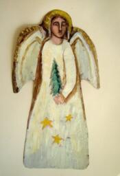 Sheet Metal Medieval Angel/Folk Art Angel - thumbnail 2