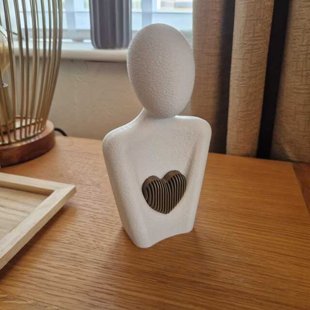 Minimalist Mother's Love Heart Sculpture Home Decor - image 1