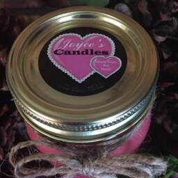 Cranberry Chutney, Hand Poured, Made, All Natural, 100% Soy, 16 Oz. Soy Candle, in Mason Canning Jar With Rustic Metal Lid - thumbnail 3