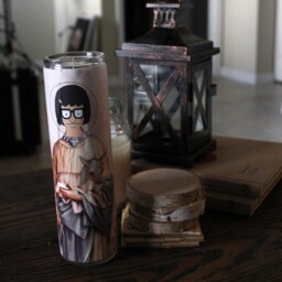 Girl With Glasses Funny Prayer Candle, Popular Prayer Religious Candle - thumbnail 2