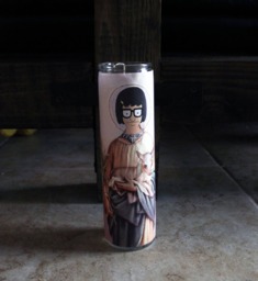 Girl With Glasses Funny Prayer Candle, Popular Prayer Religious Candle - thumbnail 1