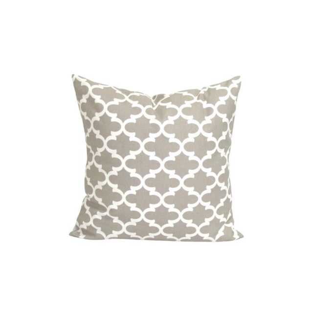 Neutral Pillow Covers For 22x22 Pillow, 18x18 Inserts, Fulton Ecru - image 1
