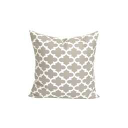 Neutral Pillow Covers For 22x22 Pillow, 18x18 Inserts, Fulton Ecru - thumbnail 1