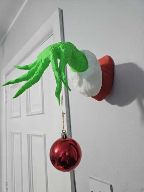 The Grinch Hand Wall Decor/Christmas Decoration/Festive