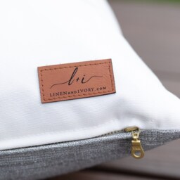 Leif -- Heathered Gray Indoor/Outdoor Pillow Cover Outdoor Sunbrella Lumbar - thumbnail 4