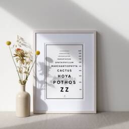 Vision Test - For Plant Addict - Poster A3/A4 Poster, Plant Illustration, Botany, Plants, Art, Print, Poster, Jungle Paper - thumbnail 2