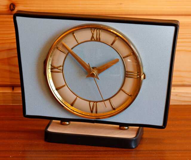 Retro Style Mantel Clock - New 22cm Handmade Mid Century Vintage Formica Unique Wooden Desk Gift Off The Wall Clocks - image 1