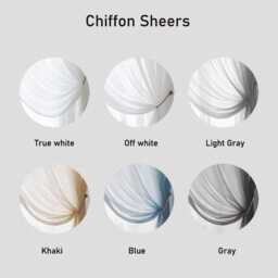 8 Colours, A Pair Of Warm Gray Sheer Curtains, Living Room Curtains, Caf?? Privacy Custom Made - thumbnail 4