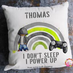 Personalised Gamer Cushion, Gaming Gift, Pillow, Gift For Teenager, Boy, Birthday Teenager - thumbnail 2