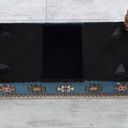Ottoman Stool, Home Furniture, Upholstered Bench, Vintage Bohemian Decor, Tribal Turkish Bench - thumbnail 4