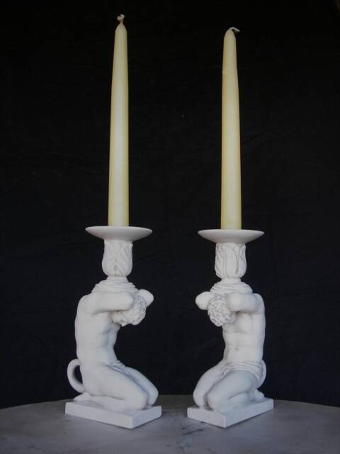 Atlas Candle Holders A Pair - image 1