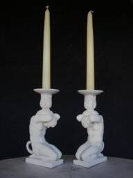 Atlas Candle Holders A Pair - thumbnail 1