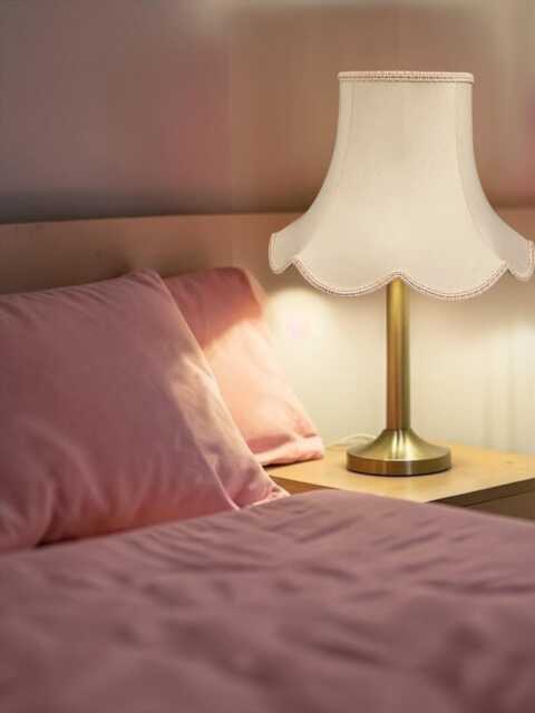Cream Fabric Lampshade Handmade For Table, Floor, Wall, Pendant Lights - Clip-On - image 1