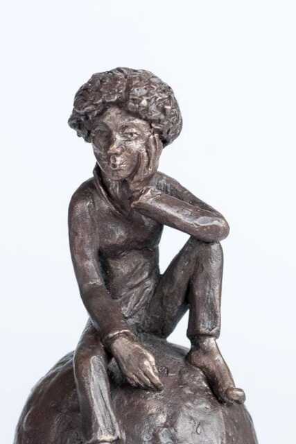 Whistling On A Ball, Bronze Sculpture - image 1