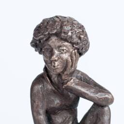 Whistling On A Ball, Bronze Sculpture - thumbnail 2