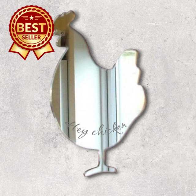 Cockerel Acrylic Mirror Wall Art Personalized Engraving Available - image 1