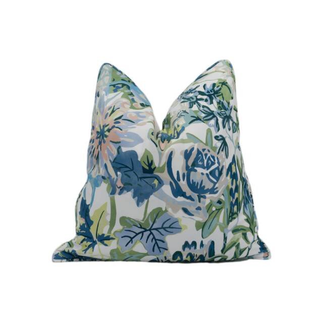 Harlequin - Perennials Seaglass/Exhale Murmuration Statement Floral Cushion Cover Handmade Throw Pillow Designer Home D??cor - image 1