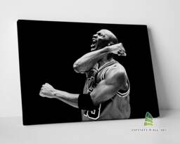 Michael Jordan 23 Nba Canvas Art Wall Print Picture Sports Basketball Framed Home Decor -E258 - thumbnail 1