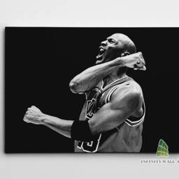 Michael Jordan 23 Nba Canvas Art Wall Print Picture Sports Basketball Framed Home Decor -E258 - thumbnail 2
