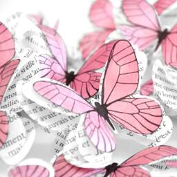 Boho Girls Bedroom Wall Decoration - 3D Handmade Paper Butterflies, Nursery Art & Playroom Styling - thumbnail 1