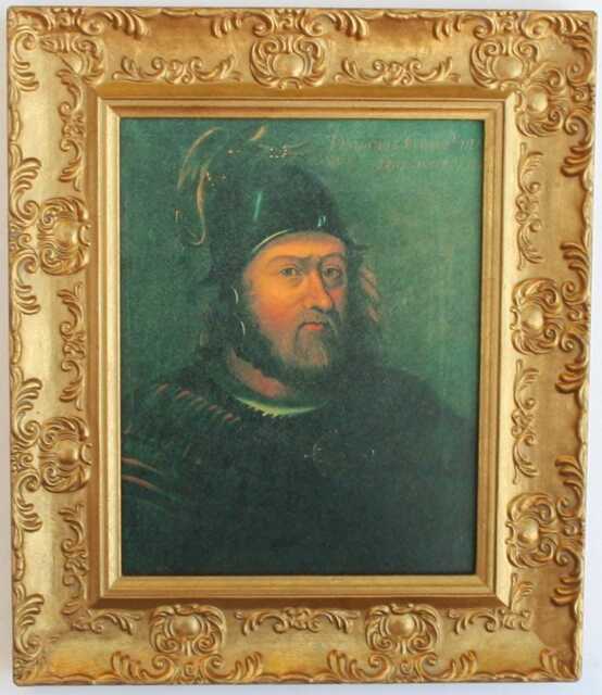 William Wallace Framed Picture, Oleograph, Scottish Knight