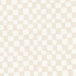 Farmhouse Gingham Crib Sheet Tan Cream Checkerboard Fitted Sheet - thumbnail 2