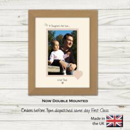 Dad Photo Frame A Daughters First Love Is Her Gift For Father's Day Landscape 571F Or Portrait 887F - thumbnail 2