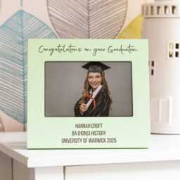 Personalised Graduation Photo Frame Pastel Colours, Engraved Mdf Wood - Lc1081 - thumbnail 4