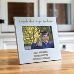 Personalised Graduation Photo Frame Pastel Colours, Engraved Mdf Wood - Lc1081 - thumbnail 2