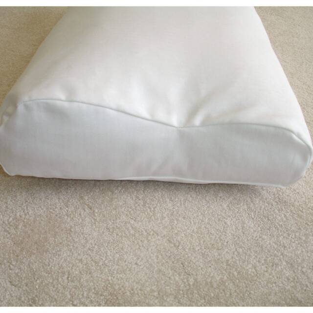 Tempur Original Pillow Cover Only 60x31cm Case Neck Queen Large Size Orthopaedic Cushion White Pillowcase Plain Solid Colour Stripes - image 1