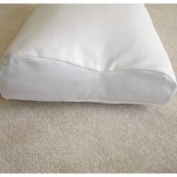 Tempur Original Pillow Cover Only 60x31cm Case Neck Queen Large Size Orthopaedic Cushion White Pillowcase Plain Solid Colour Stripes - thumbnail 1