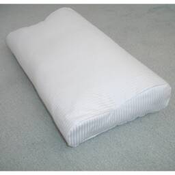 Tempur Original Pillow Cover Only 60x31cm Case Neck Queen Large Size Orthopaedic Cushion White Pillowcase Plain Solid Colour Stripes - thumbnail 3