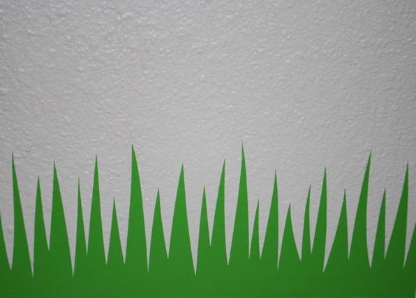 12 in Tall Blades - Grass Decal Green Adhesive Border Removable Vinyl Wall Decorative Baseboard - image 1