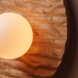 Towan Large Wall Light in Solid Oak/Walnut - thumbnail 2