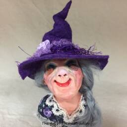 Witch Busts Are Unique Ooak Formative Sculptures That's Great Company To Have Sitting Around Your Home Or Office & They Don't Talk Much - thumbnail 3