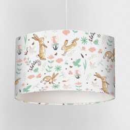 Guess How Much I Love You Lampshade - Woodland Themed Nursery For Baby Room Neutral Drum Shade