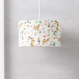 Guess How Much I Love You Lampshade - Woodland Themed Nursery For Baby Room Neutral Drum Shade - thumbnail 3