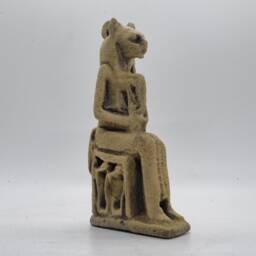 Sand Effect Goddess Bastet Statuette. 3D Printed Egyptian Goddess, Cat Deity Figurine, Resin Statue, Ancient Egyptian, Egyptology Gift Idea - thumbnail 2