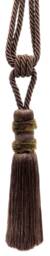 "D??copro Curtain & Drapery Tassel Tieback, Length 9"" - 22.5cm, Spread 33" - thumbnail 2